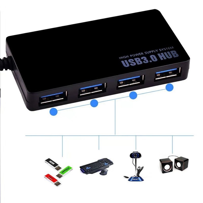 Bộ chia 4 cổng USB 3.0 5Gbps 5 Gbps 30CM DC5V cho máy tính