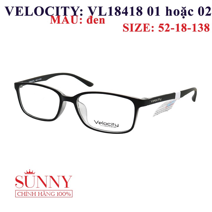 VL18418 - gọng kính Velocity chính hãng, bảo hành toàn quốc