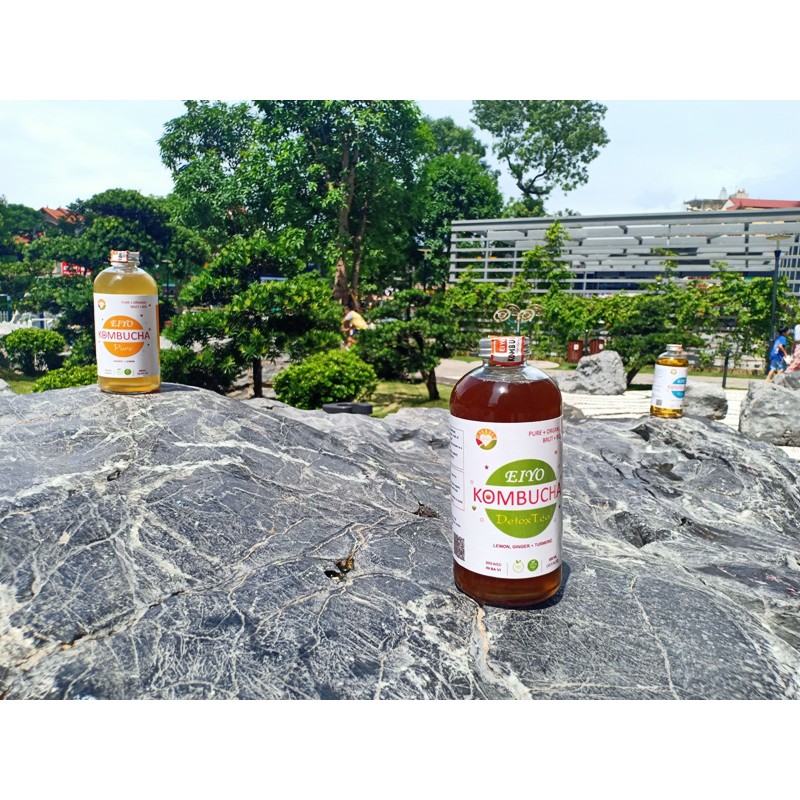 Trà EIYO KOMBUCHA DETOX TEA - Thanh lọc cơ thể, giảm cân, được lên men thủ công Truyền thống tại Núi Ba Vì.