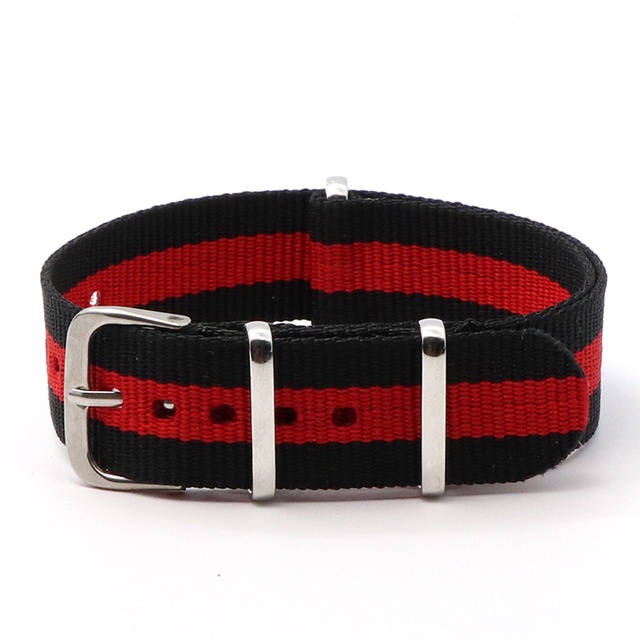 Dây Đeo Đồng Hồ 18mm 20mm NATO 007, James bond. Đen 20mm Bằng Vải Nylon