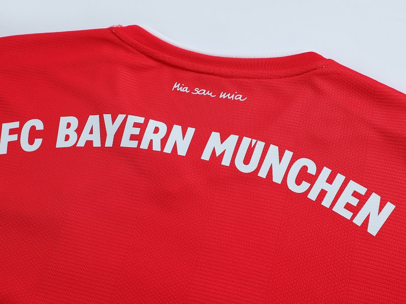 SoulChef Football Jerseys 2020-2021 FC Bayern Munich Home Football Shirt Set Classic Red Three Bars Football Suit