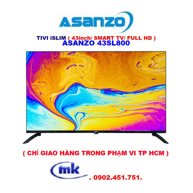 SMART TIVI iSLIM ASANZO 43SL800