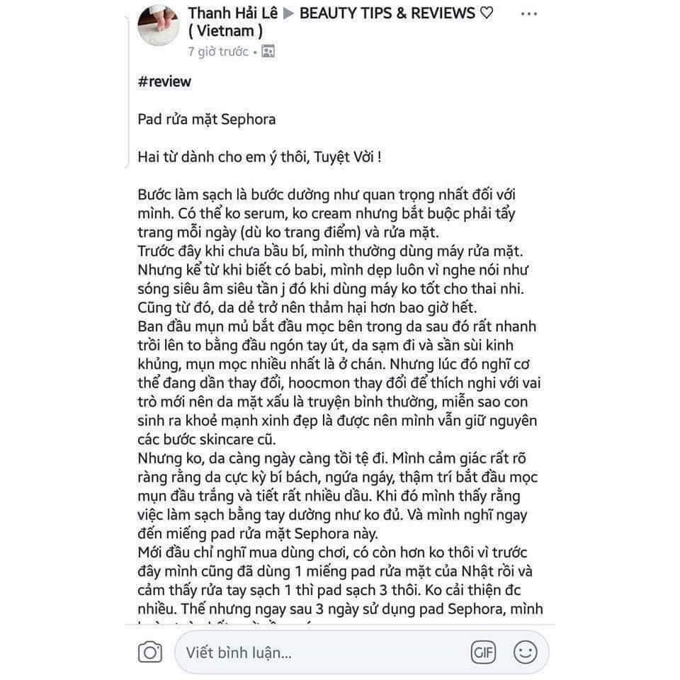 Pad rửa mặt silicon Sephora