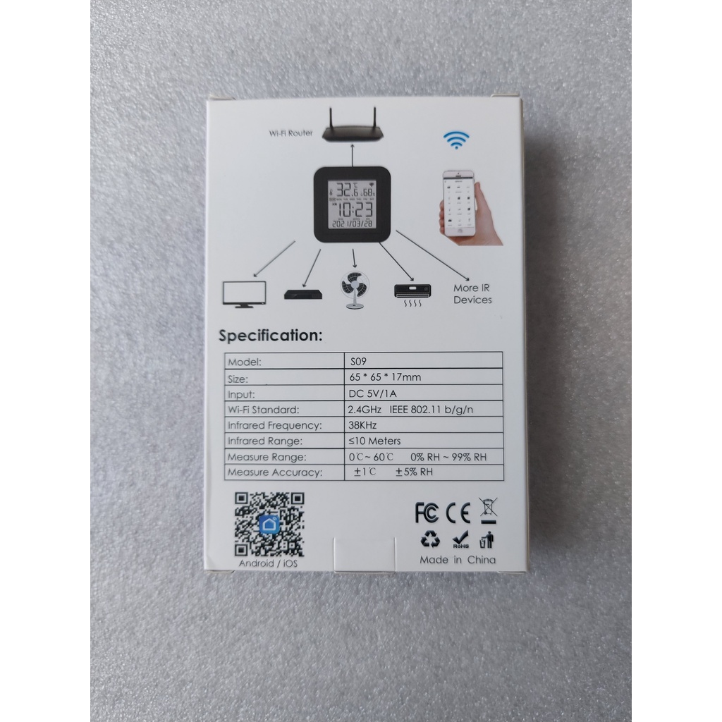 ĐIỀU KHIỂN HỒNG NGOẠI ĐA NĂNG TUYA S09