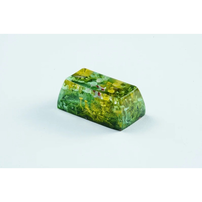 Nút bàn phím cơ Koi xanh/vàng.Keycap resin.Keycap arstian