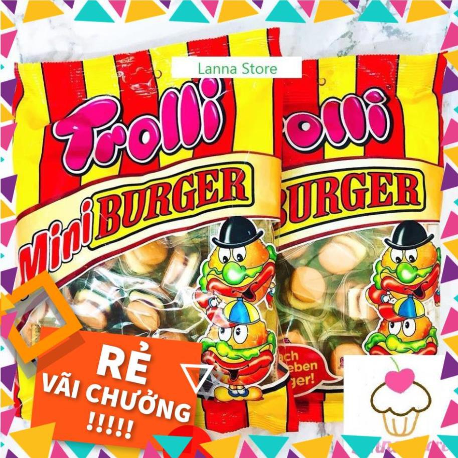 ( KIBO ) Kẹo dẻo hamburger Trolli - Mỹ 🇺🇸.