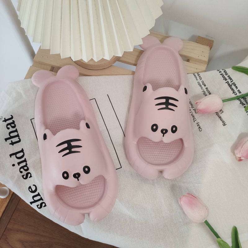 Dép hoạt hình Dép Đi Trong Nhà Tắm Chống Trượt Họa Tiết Hổ Dễ Thương