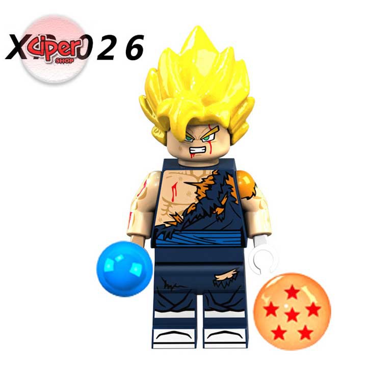 Bộ 6 nhân vật lắp ráp Dragon Ball - XP021 - mô hình lắp ráp Dragon Ball