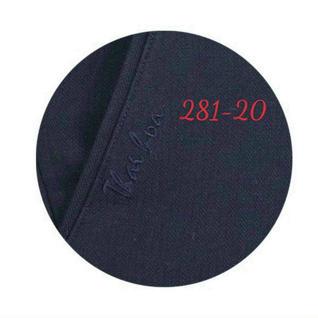 Quần tây Thái Hòa tôn vòng 3 vải dày dặn co giãn màu xanh đen 281 và 349