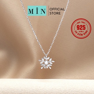 Dây chuyền bạc Bông Tuyết Trắng nhỏ nhắn xinh xắn sành điệu vòng cổ thời trang dành cho nữ