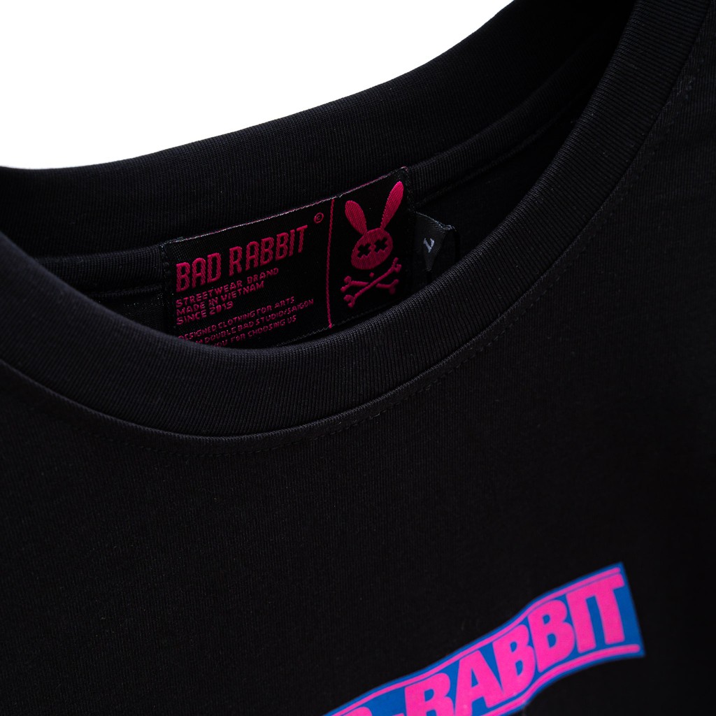 Áo Thun Unisex Bad Rabbit Power Đen 100% Cotton - Local Brand Chính Hãng | BigBuy360 - bigbuy360.vn