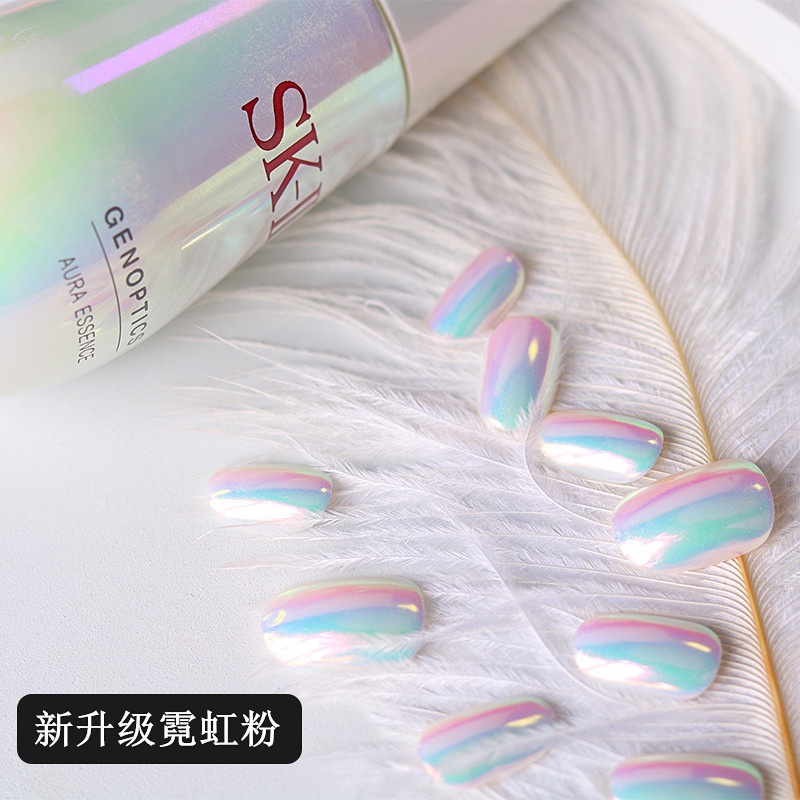 Bột neon Phủ Móng Tay Nghệ Thuật Dạng Kính laser Thay Đổi Màu Sắc 0.2g