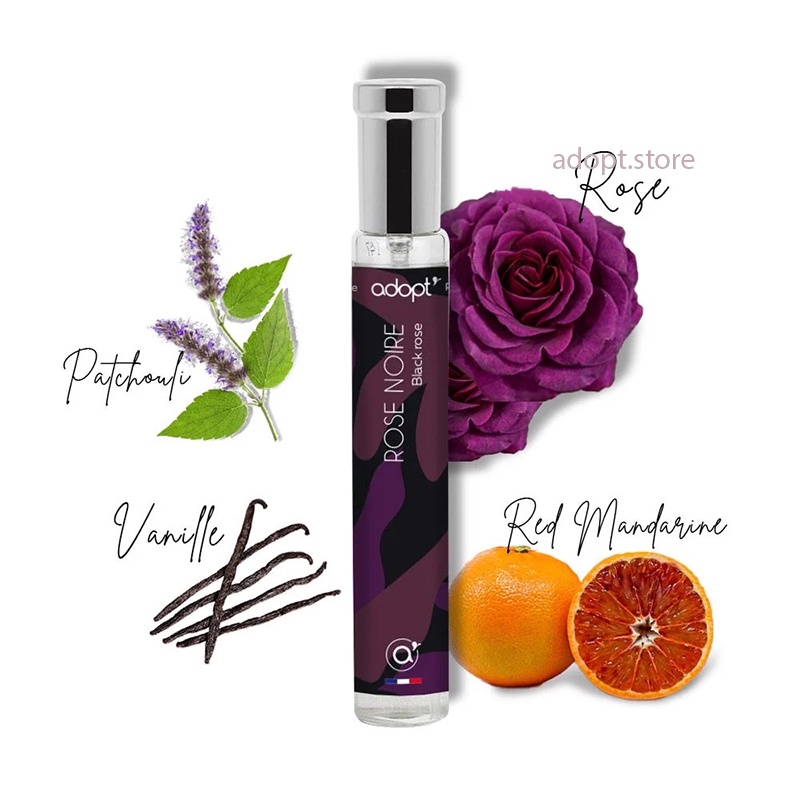 Nước Hoa Adopt' Nữ Rose Noire 10ml 30ml Độc Đáo, Bí Ẩn, Quyến Rũ &amp; Everscent Thiết Kế Nhiều Mùi, Thơm Lâu