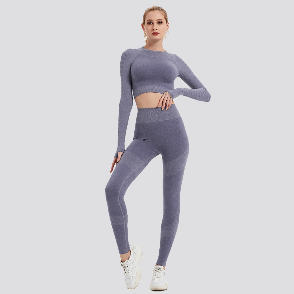 Bộ trang phục thể thao DMRRAIL 2 mảnh áo + quần legging lưng cao