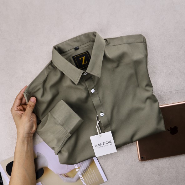 [Công sở] Áo sơ mi trơn 5 màu phong cách lịch sự - Bờm Store | BigBuy360 - bigbuy360.vn