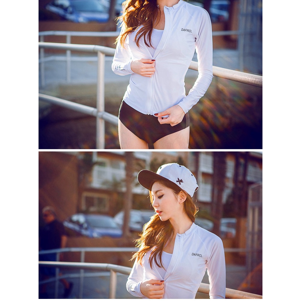 Bộ Đồ Bơi 5 Mảnh Áo Tay Dài Chống Nắng Dành Cho Nữ