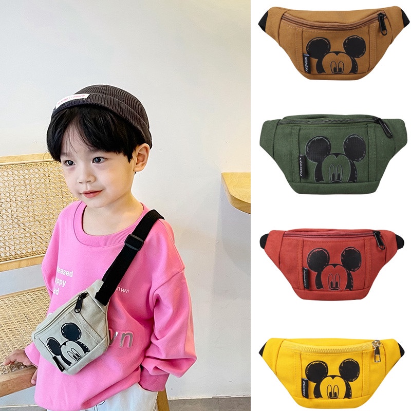 Túi Đeo Chéo Họa Tiết Hoạt Hình Phong Cách Hàn Quốc Dễ Thương Cho Bé Gái