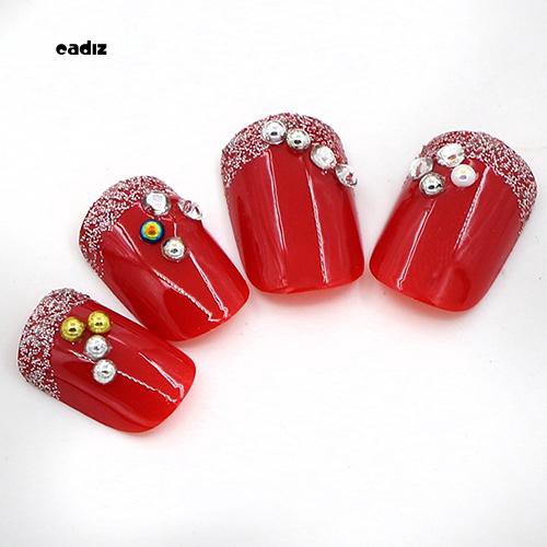 [Hàng mới về] Hộp tròn nhiều ngăn đựng hạt acrylic màu vàng/bạc dùng trang trí móng tay tiện dụng