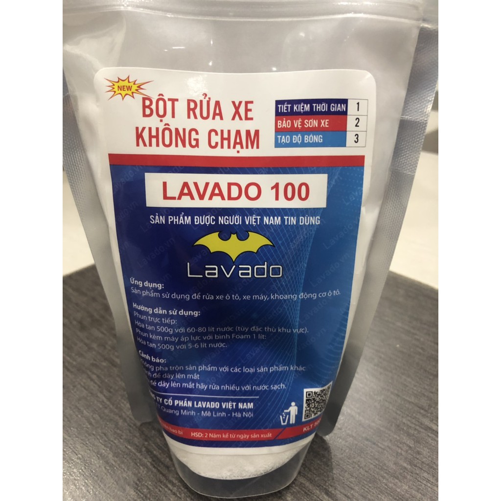 Bột rửa xe không chạm Lavado