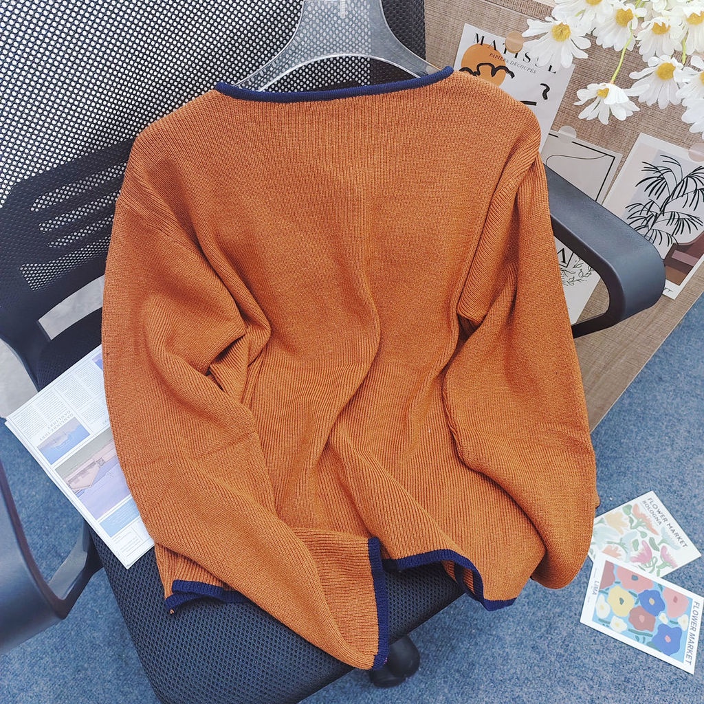 Áo Khoác Len Dài Tay Thiết Kế Mới Thời Trang Dành Cho Mùa Thu Đông