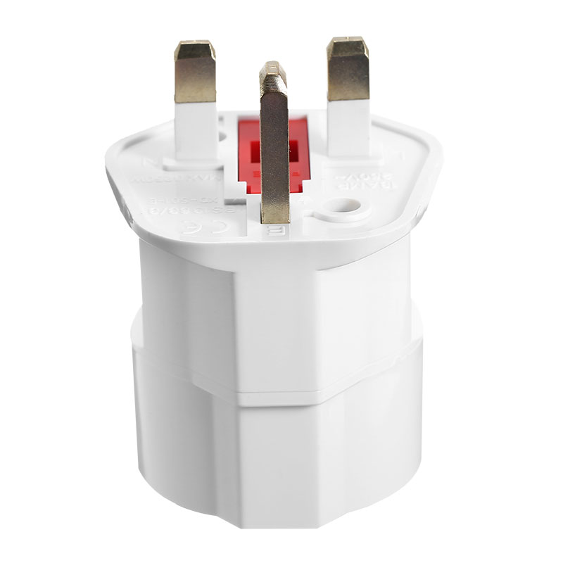 Adapter Chuyển Đổi Châu Âu 2 Pin Sang Uk 3 Chấu Eu Schuko Du Lịch