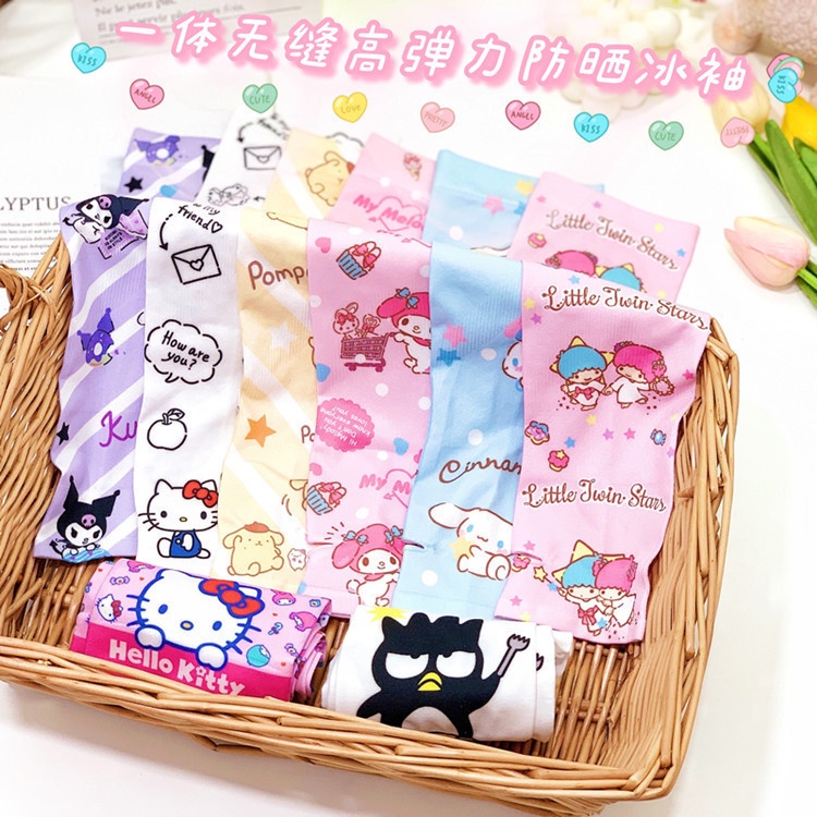 Găng Tay Ống Chống Nắng Họa Tiết Hello Kitty Melody