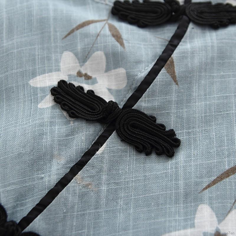 Đầm cotton phong cách truyền thống Trung Hoa xinh xắn dành cho bé gái