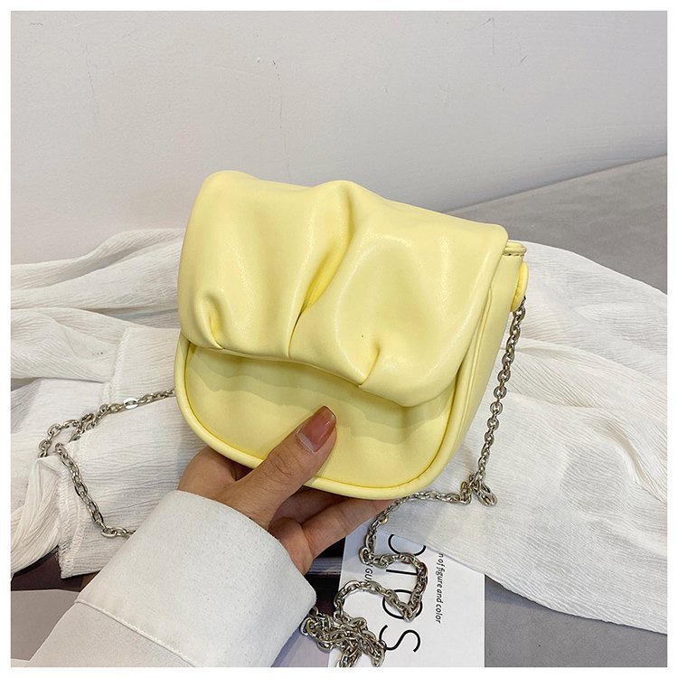 Túi Đeo Vai Hình Vuông Cỡ Nhỏ Màu Trơn Dễ Phối Đồ Thời Trang Cho Nữ