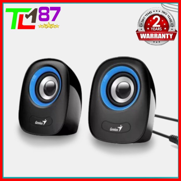 Loa Máy Vi Tính PC Laptop Để Bàn Cao Cấp 2.0 GENIUS SP-Q160 - Loa Nghe Nhạc Mini Có Dây