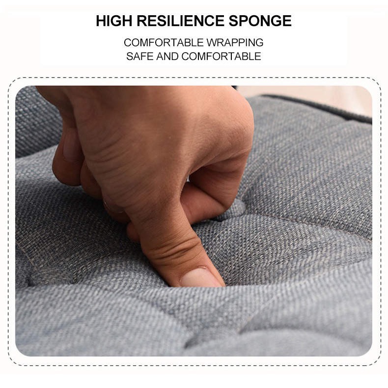 Ghế đọc sách cho bé làm từ 100% gỗ cao su tự nhiên và vải linen cotton với đệm êm giúp con thêm yêu đọc sách