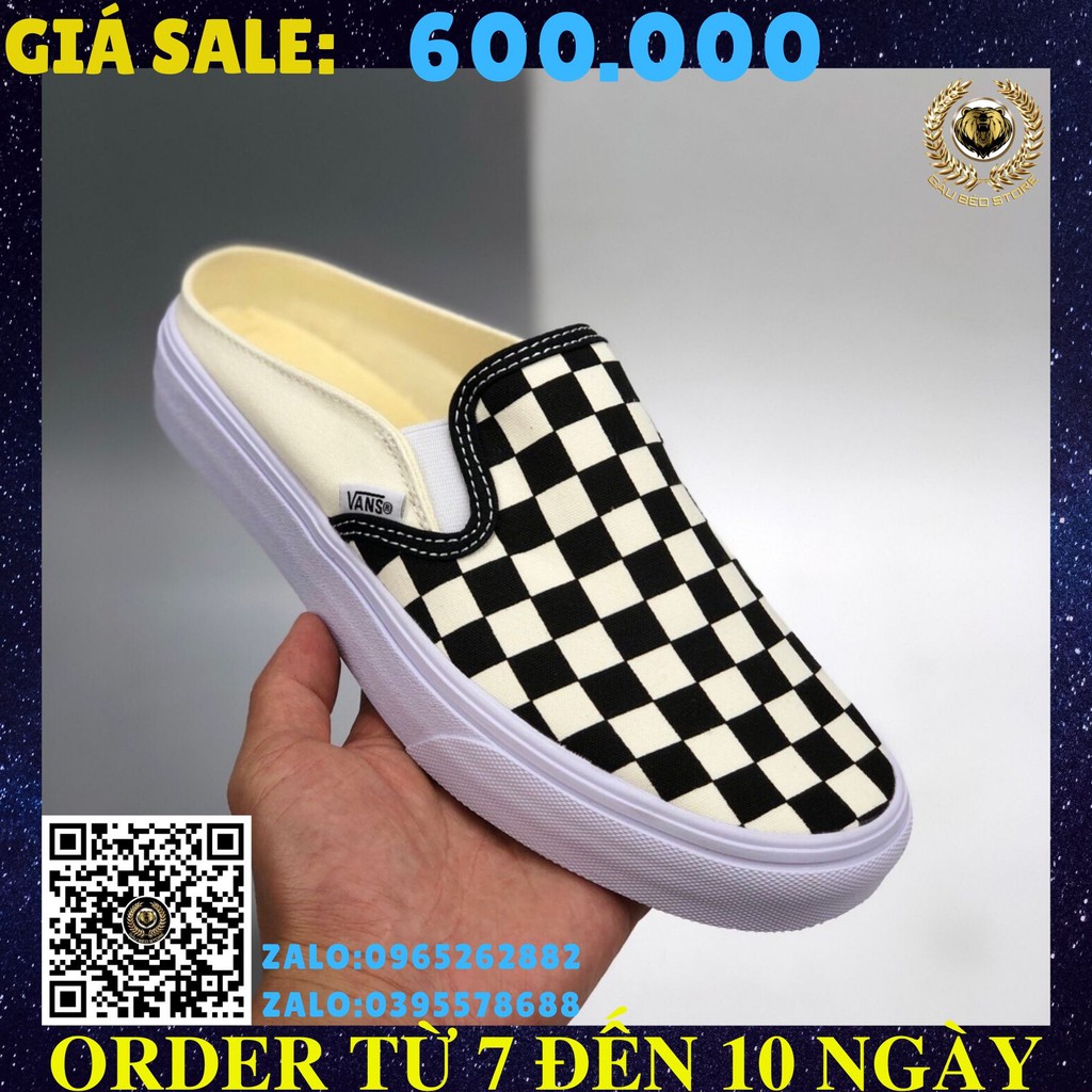 📦 FULLBOX 🌐 ORDER  🎀 SALE 50% 🎀 💯 ẢNH THẬT 🏷 Vans Vault OG Classic Slip-on LX"Checkerboard" 🏷 👟 GIÀY NAM NỮ 👟