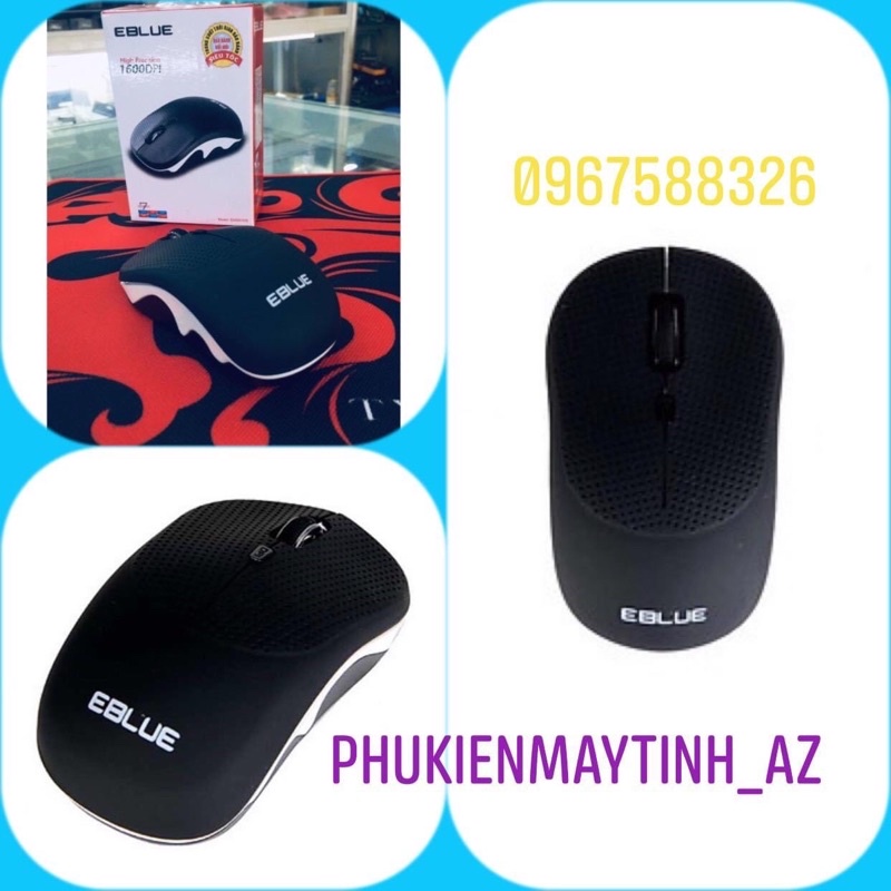 Chuột không dây E-Blue EMS816B (Đen) - Hàng Chính Hãng