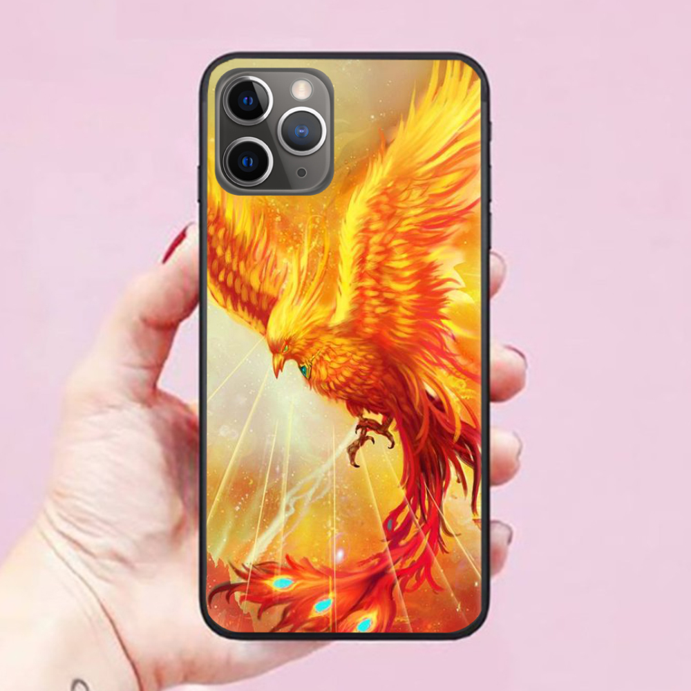 Ốp lưng iPhone 12 Pro Max / 12 Pro / 12 / 11 Pro Max / 11 Pro / 11 / XS Max hình Phượng Hoàng Lửa 01