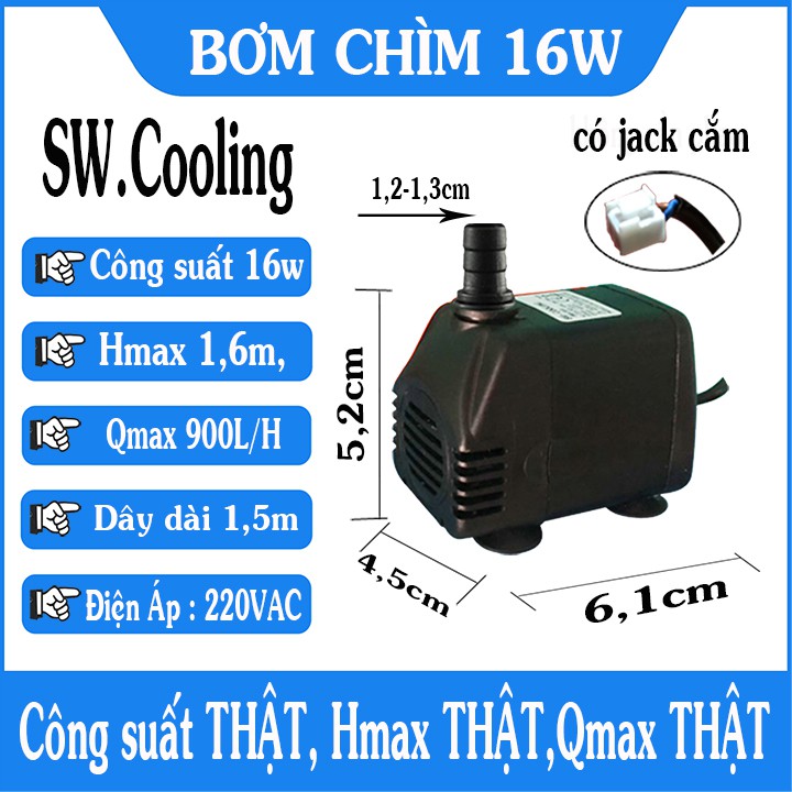 Bơm nước cho quạt điều hòa quạt hơi nước 5W 8W 13W 16W 18W 25W