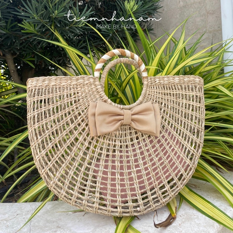 TÚI CÓI HÌNH BÁN NGUYỆT ĐI BIỂN SIÊU XINH - [ Nhà Nấm handmade ]
