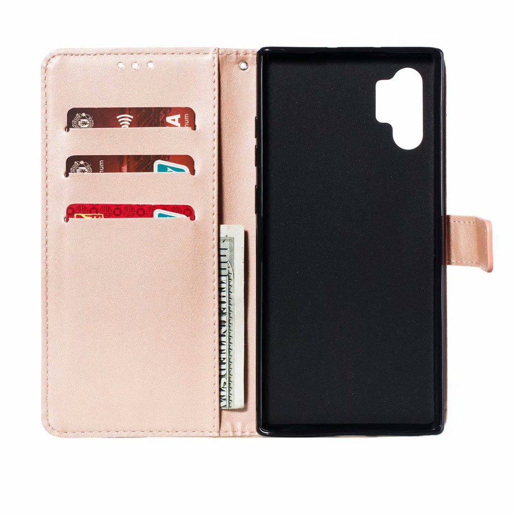 ốp Samsung Galaxy Note 10 Plus Case Note 9 8 5 4 3 lưng Flip Cover Wallet Leather Cases TPU Bumper Card Slots Bao da