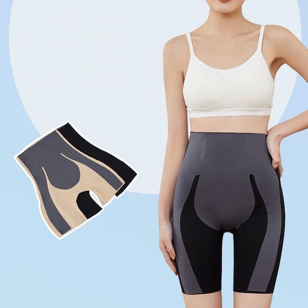 OCEANMAP Quần Lót Lụa Lạnh Lưng Cao Ôm Dáng Phối Màu Quyến Rũ Cho Nữ