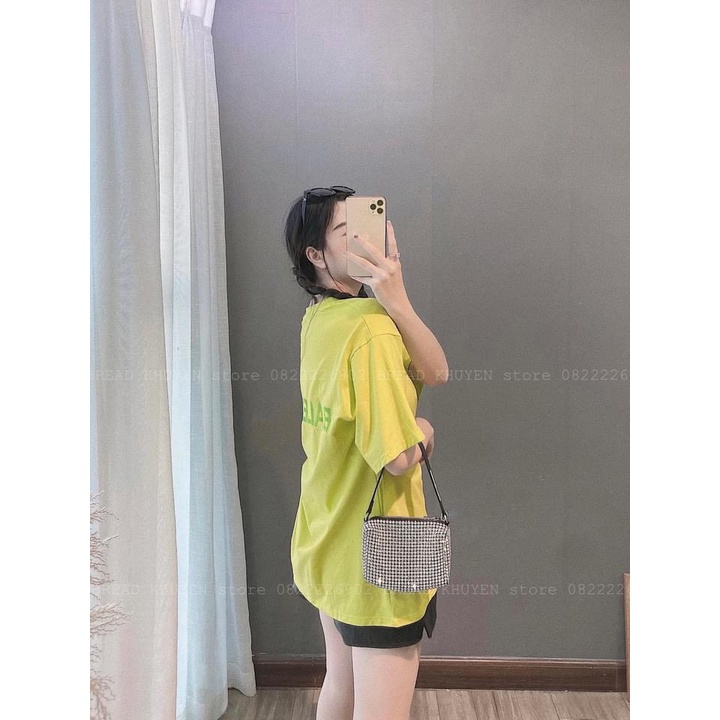 Áo Phông Nữ Trơn Ngắn Tay Chất Cotton Mềm Mịn Co Dãn Thoáng Mát Màu Xanh Cốm Nổi Bật