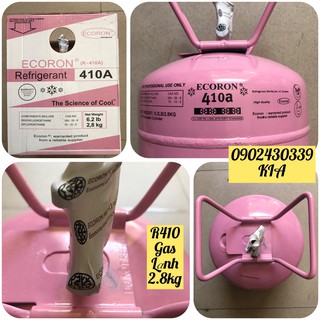 Gas lạnh điều hòa R410a ECORON 2.8KG, Môi chất lạnh R410a