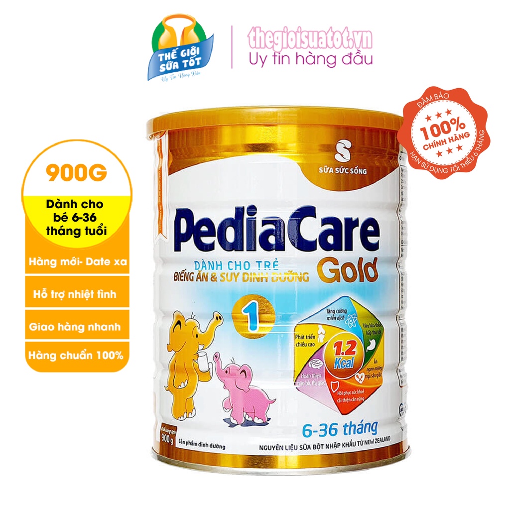 Sữa PediaCare Gold 1 (900g) - Sữa dinh dưỡng cao năng lượng