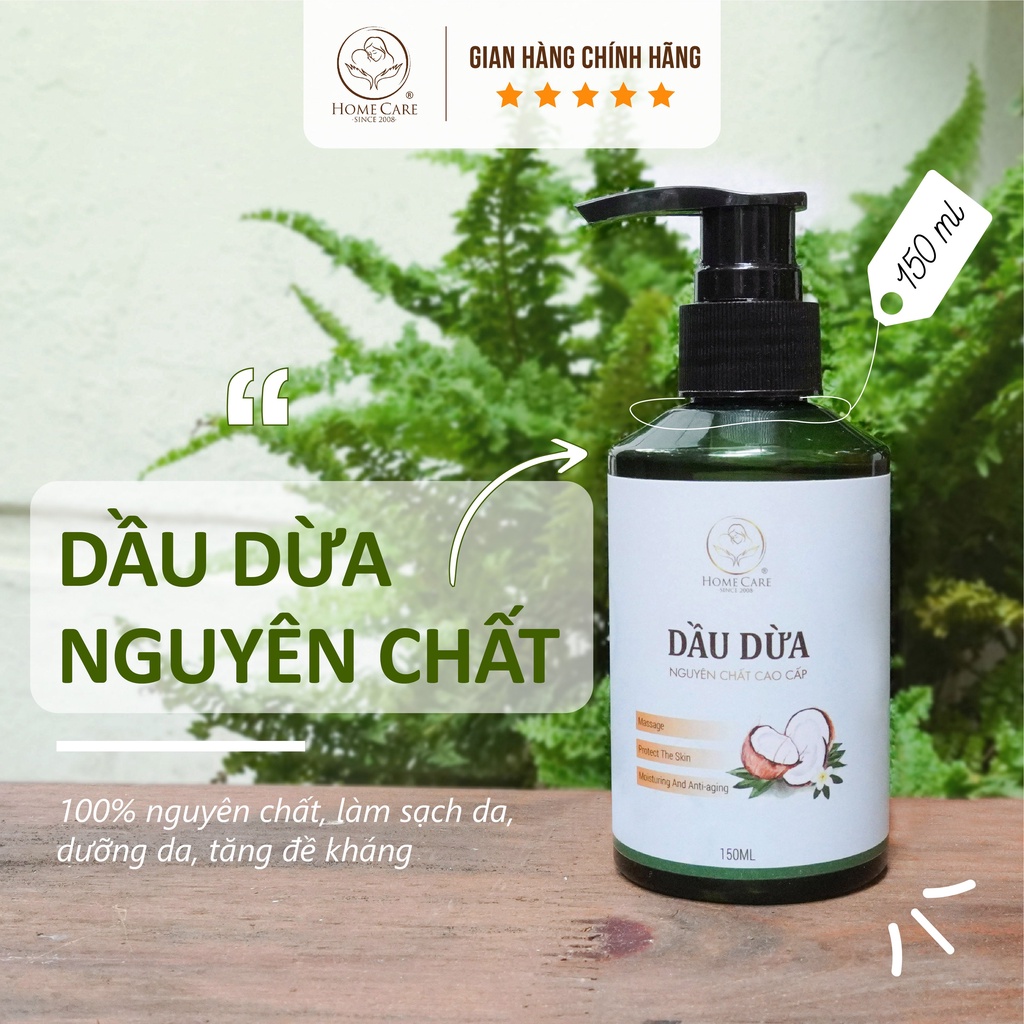 Dầu dừa nguyên chất cao cấp Home Care - 150ml