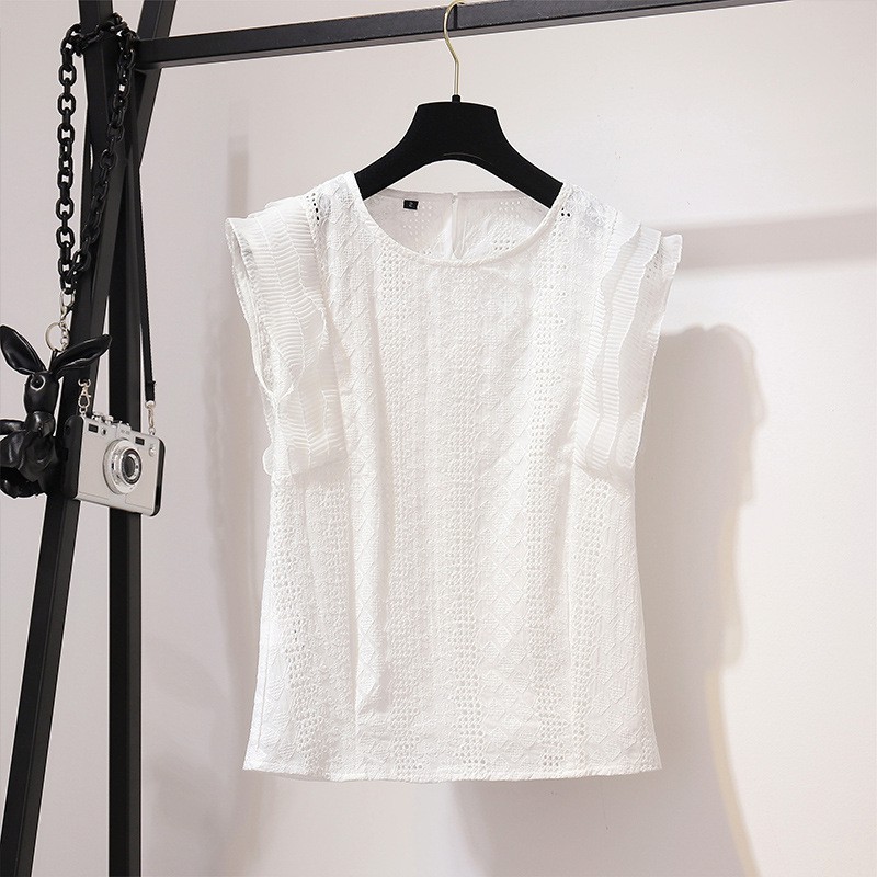 Áo ren kiểu CAO CẤP kết hợp chân váy sọc lạ mắt