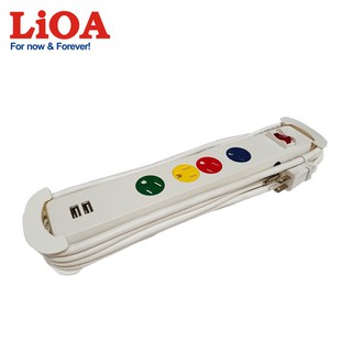 Ổ cắm kéo dài LiOA 4UBC/4UBCW
