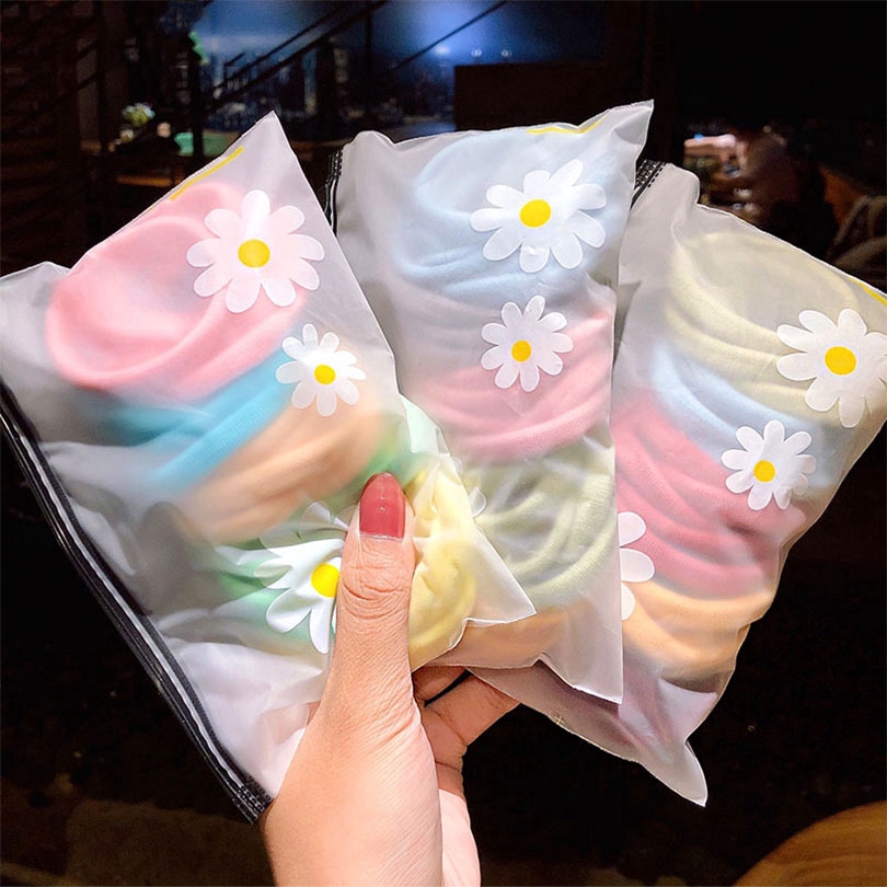 Set 28/50/100 Dây Buộc Tóc Hishop Co Giãn Nhiều Màu Thời Trang Cho Nữ