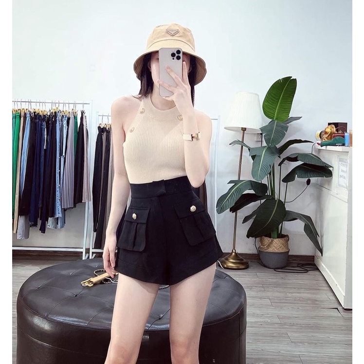 ÁO LEN CỔ YẾM CÚC MS11882