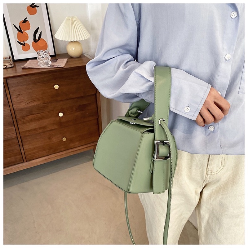 Túi xách nữ thời trang phong cách hiện đại 2021 cầm tay kèm dây đeo chéo - Namii Bags