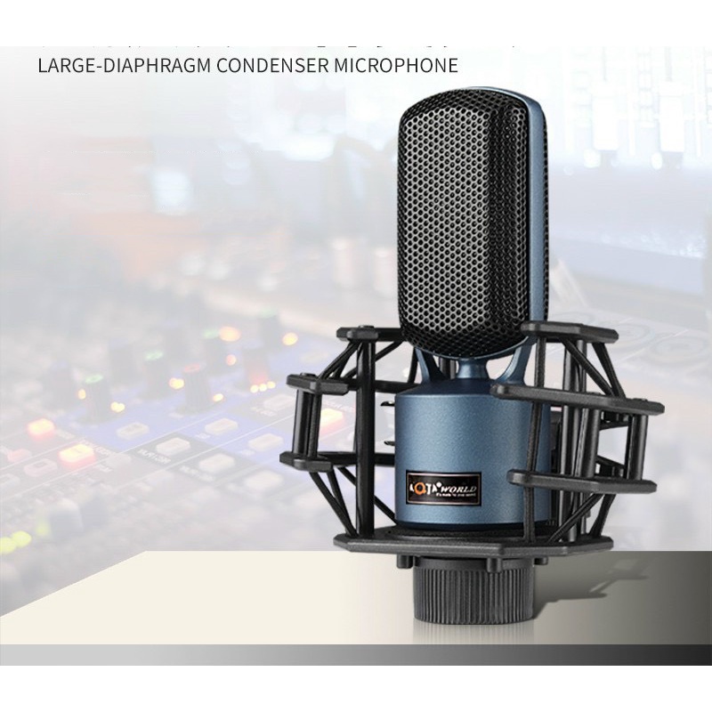 Combo mic livestream karaoke Aqta ALC290 và sound card K300 Plus có bluetooth Auto-tune đi kèm chân màng tai nghe