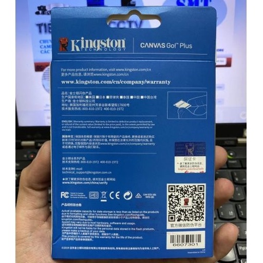 Thẻ Nhớ MicroSD 64GB 128GB 256GB Kingston Canvas Go Plus A2 Class10