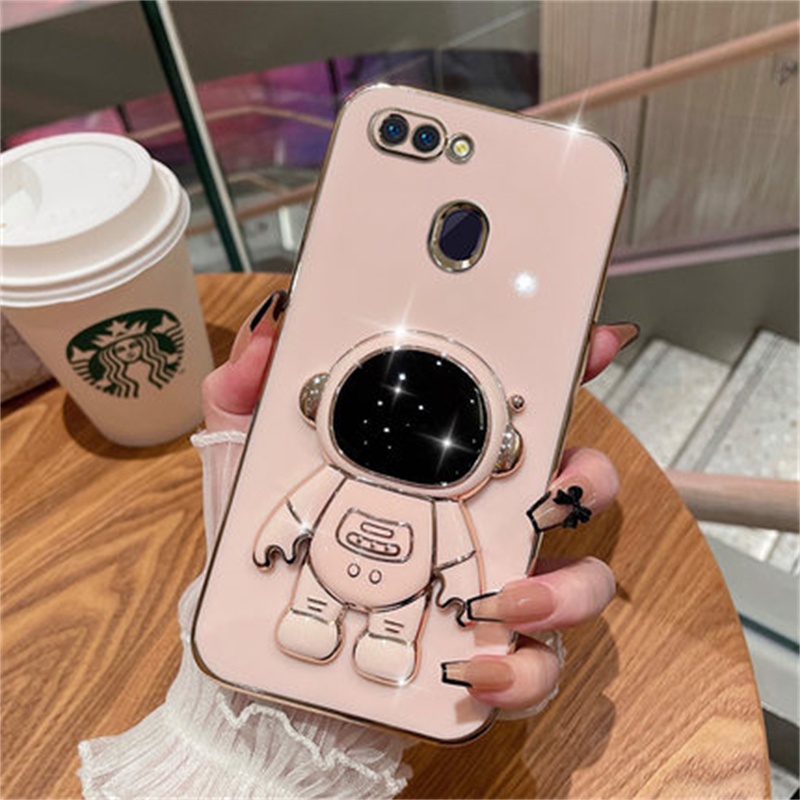 Ốp Điện Thoại Hình Phi Hành Gia Cho OPPO A5 A3S A12E A15 A15S A7 A5S A12 A59 A31 2020 A83 A92 A52 A9 2020 A5 2020