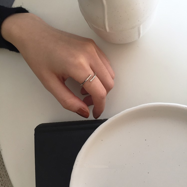 Nhẫn thiết kế kiểu dáng đơn giản phong cách Hàn Quốc B74